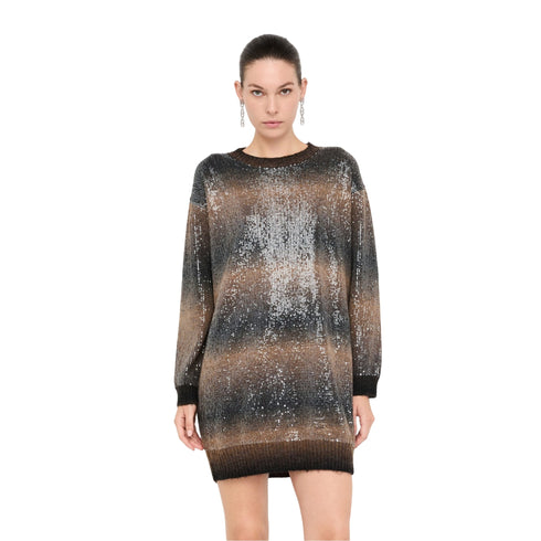Liu Jo Abito corto Abito in maglia con paillettes S  - Francavilla Moda